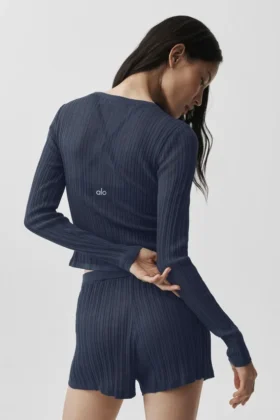 Stickat Sunlit Cardigan – Navy