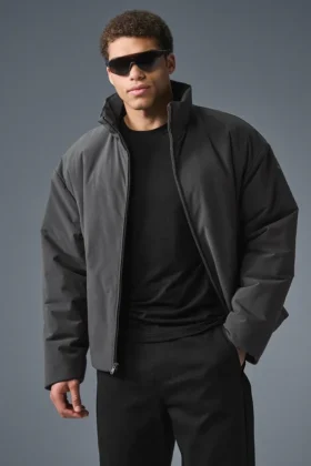 Stretch Woven Notable Jacket – Anthracite