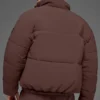 Stretchvävd Street Puffer – Brownstone