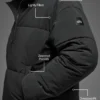 Stretchvävd Street Puffer – Svart
