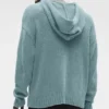 Strickad huvtröja med struktur – Desert Sage