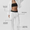 Suit up-byxor (långa) – White/Black