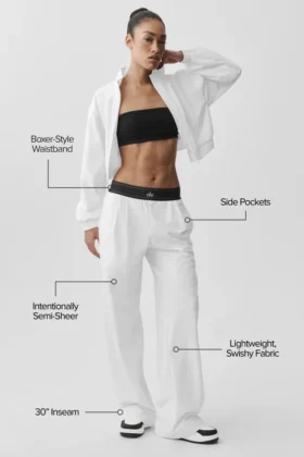 Suit up-byxor (långa) – White/Black
