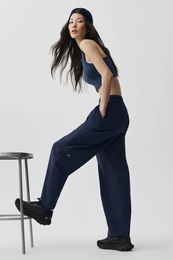 Suit up-byxor (Shorts) – marinblå