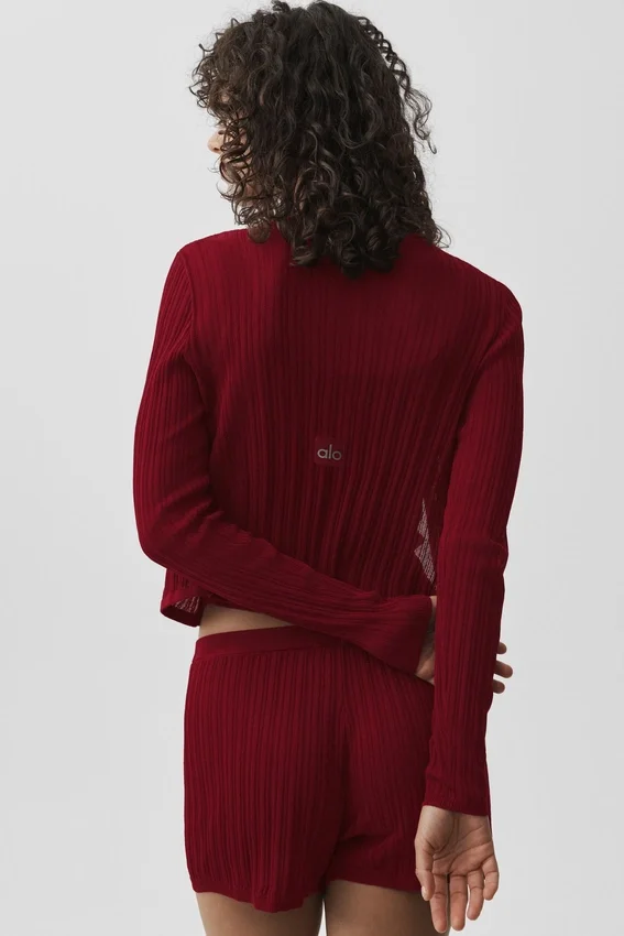 Sunlit-kofta – Summer Romance Red