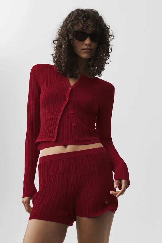 Sunlit-kofta – Summer Romance Red