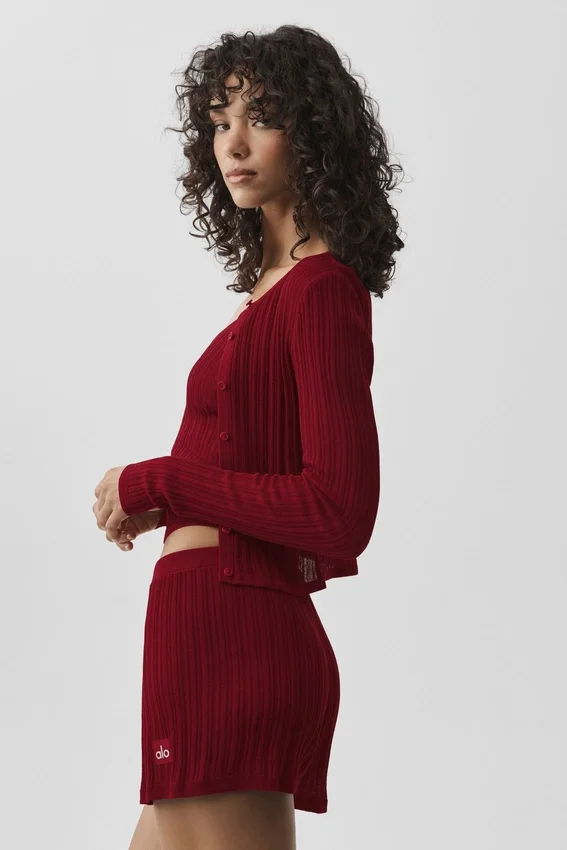 Sunlit-kofta – Summer Romance Red