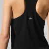 Supernatural Stickat Henley Tank – svart