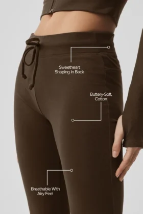 Sway Bootcut-mjukisbyxor – Espresso