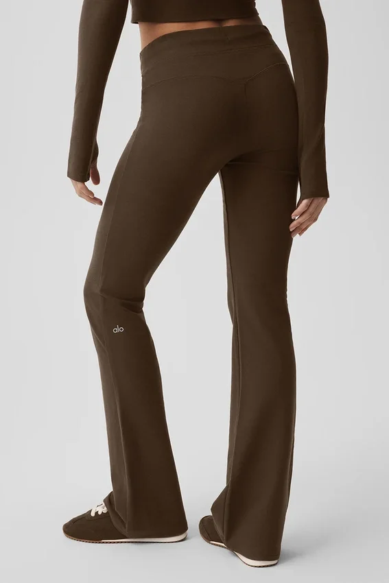 Sway Bootcut-mjukisbyxor – Espresso