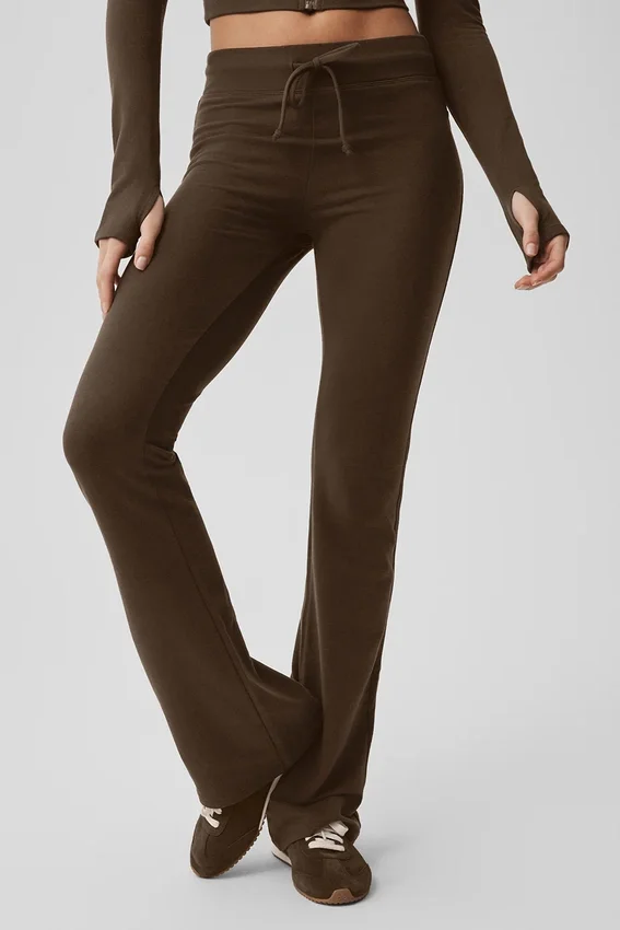 Sway Bootcut-mjukisbyxor – Espresso