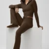 Sway Bootcut-mjukisbyxor – Espresso