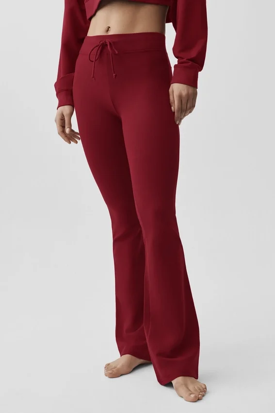 Sway Bootcut-mjukisbyxor – Summer Romance Red