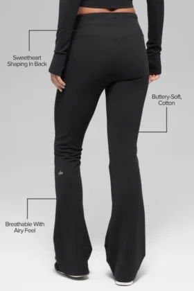 Sway Bootcut-mjukisbyxor – Svart