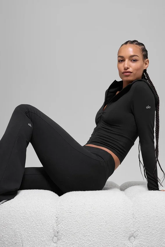 Sway Bootcut-mjukisbyxor – Svart