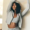 Sway-huvtröja med hel dragkedja – Athletic Heather Grey
