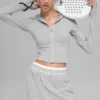 Sway-huvtröja med hel dragkedja – Athletic Heather Grey
