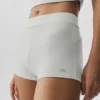Sway My Way Micro Shorts – vit melerad