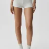 Sway My Way Micro Shorts – vit melerad