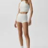 Sway My Way Micro Shorts – vit melerad