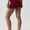 Sweater High-Waist Sunlit Shorts – Summer Romance Red