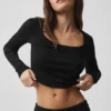Sweater Knit Unwind Långärmat – Black