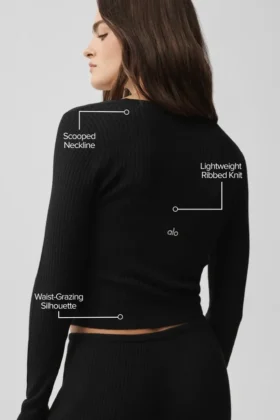 Sweater Knit Unwind Långärmat – Black