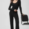 Sweater Knit Unwind Långärmat – Black