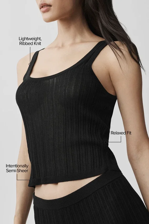 Sweater Sunlit Tank – Svart