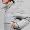 Sweatshirt-pufferjacka – Athletic Heather Grey