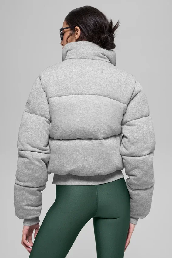 Sweatshirt-pufferjacka – Athletic Heather Grey