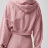 Sweet Escape-huvtröja med dragkedja – Vintage Pink