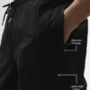 Takeaway Track byxor med raka ben – svart