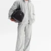 Takeaway Track byxor med raka ben – Titanium