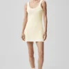 Tennis Club-klänning – Oatmeal/White