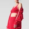 Tennis Club Stickat Bra – Candy Red/White