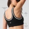Tennis Club Stickat Bra – Svart/Elfenben