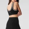 Tennis Club Stickat Bra – Svart/Elfenben