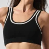 Tennis Club Stickat Bra – Svart/Elfenben