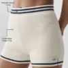 Tennis Club Stickat Hot Short – Elfenben/Marinblå