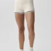 Tennis Club Stickat Hot Short – Elfenben/Marinblå