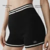Tennis Club Stickat Knit Hot Short – svart/elfenben
