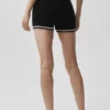 Tennis Club Stickat Knit Hot Short – svart/elfenben