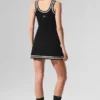 Tennis Club Stickat Knit Tank – Svart/Elfenben