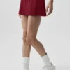 Tenniskjol med låg midja – Summer Romance Red
