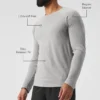 Triumph långärmad T-shirt – Athletic Heather Grey