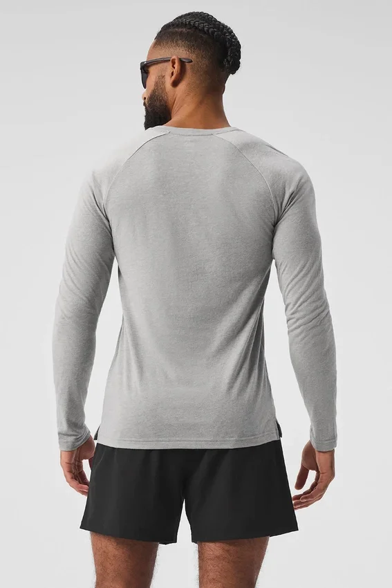 Triumph långärmad T-shirt – Athletic Heather Grey