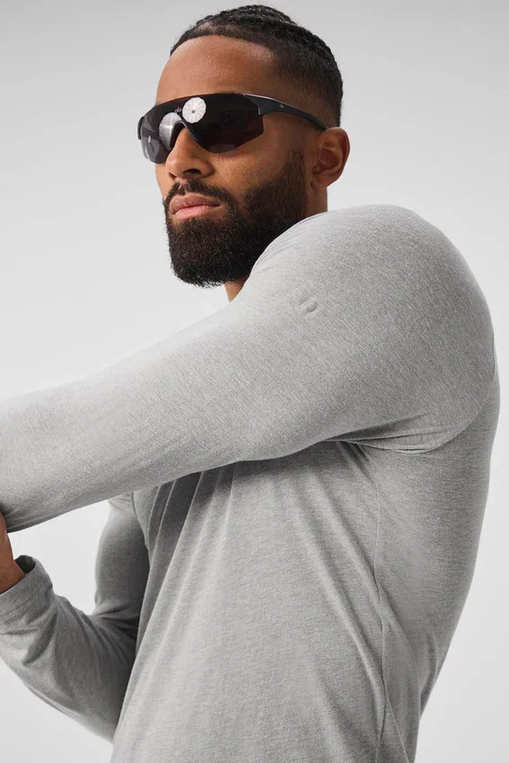 Triumph långärmad T-shirt – Athletic Heather Grey