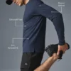 Triumph långärmad T-shirt – marinblå