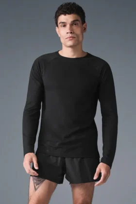 Triumph långärmad T-shirt – svart